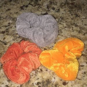 Velvet scrunchies